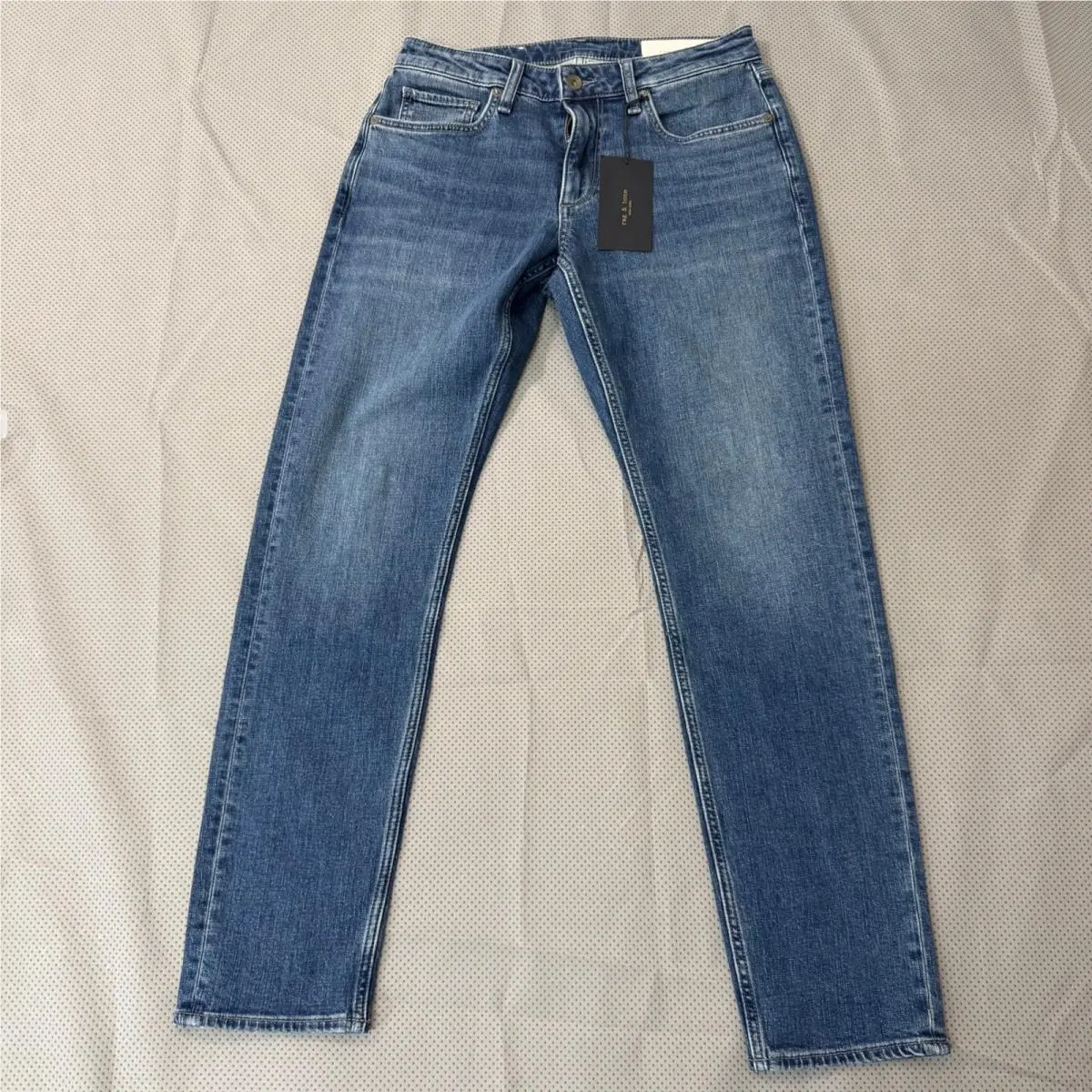 Rag Bone RB 3 Athletic Fit Jeans M 28 Blue Hatboro Wash Denim Pants by Rag & Bone