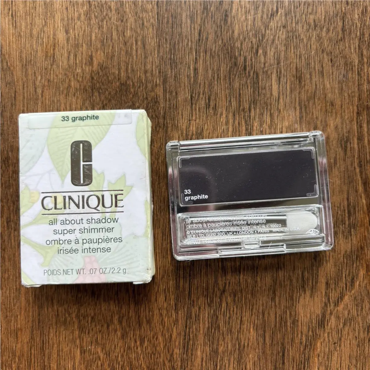 All About Shadow Super Shimmer 33 Graphite by Clinique