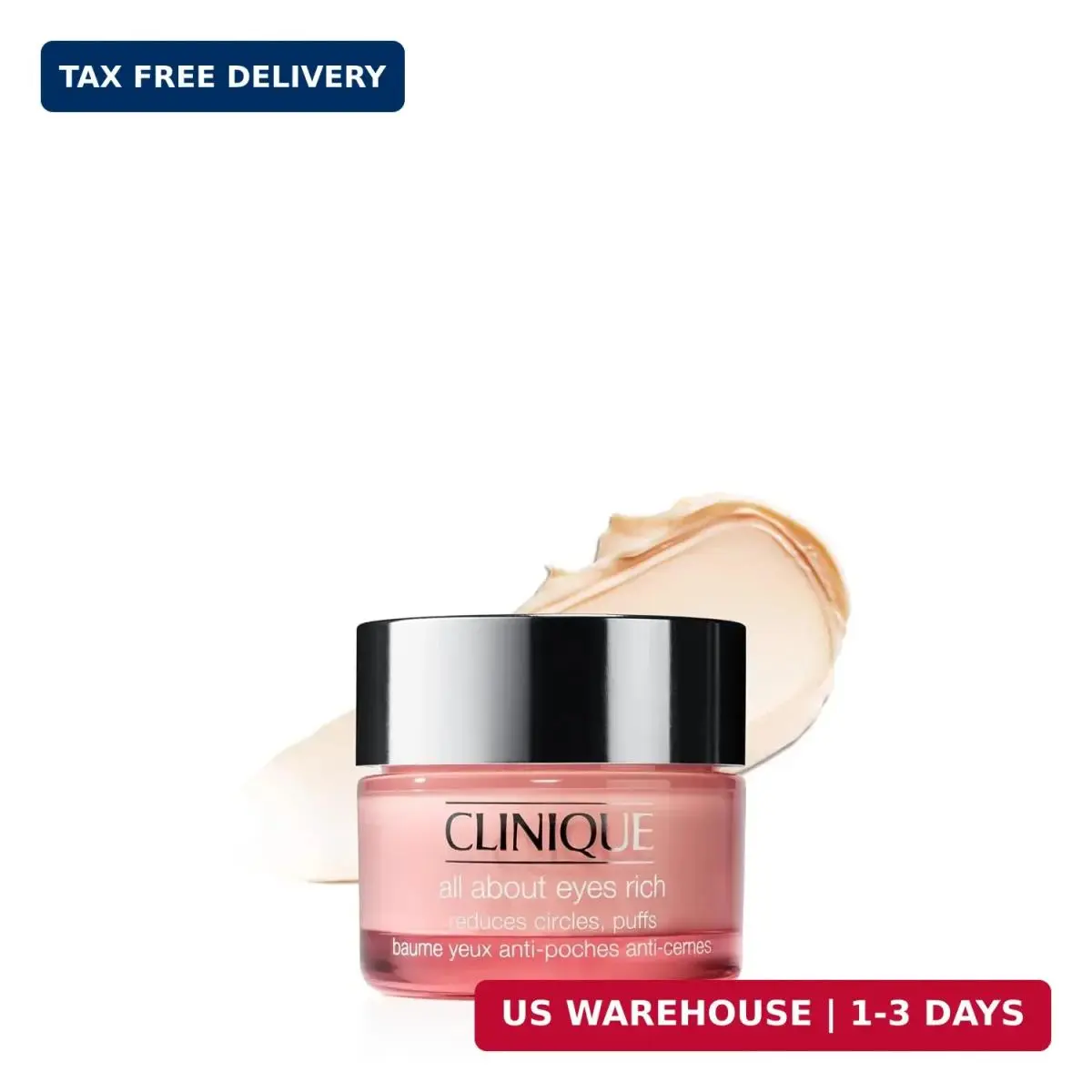 All About Eyes: Lightweight Eye Cream Vitamin C Formula + Rich Eye Crea by Clinique