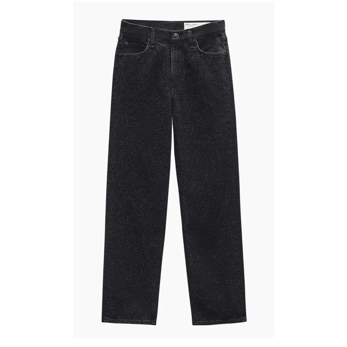 Rag Bone Harlow Mid Rise Ankle Straight Sirin with Jewels Jeans Pants 24 by Rag & Bone