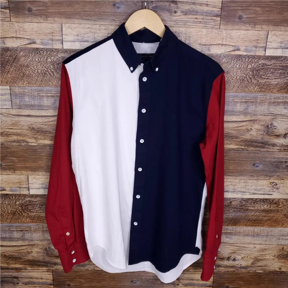 Rag Bone Fit 2 Slim Men`s Oxford Button Down Shirt Size S by Rag & Bone