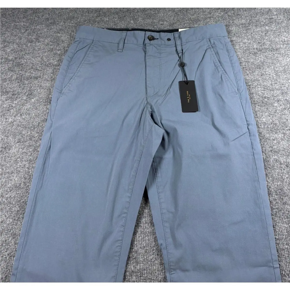 Rag Bone Pants Mens 30 Fit 2 Slim Blue Paperweight Chino Ravenna Lightweight by Rag & Bone