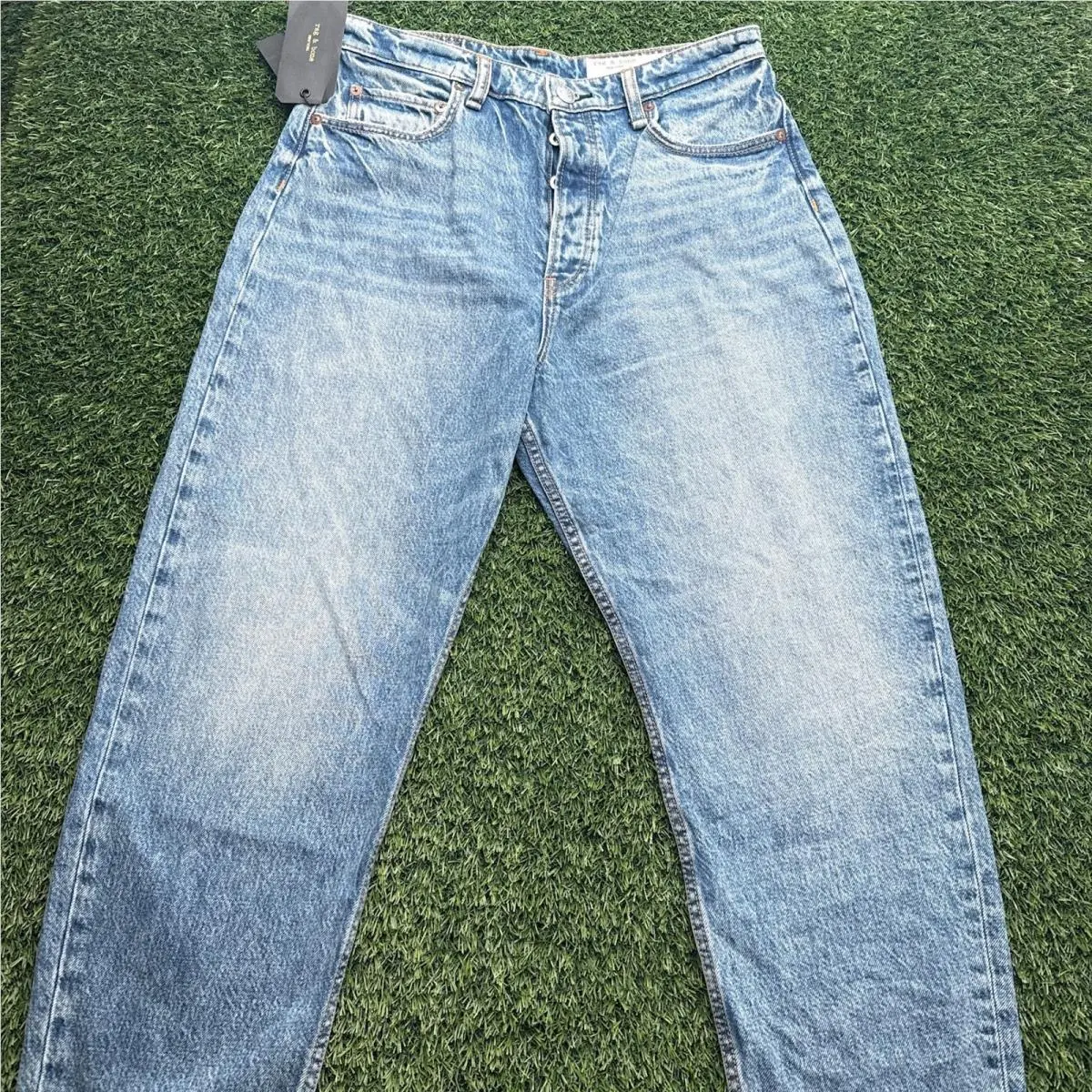 Rag Bone Norwalk Ryan Jeans Womens 31 Blue Denim Relaxed Taper Baggy by Rag & Bone