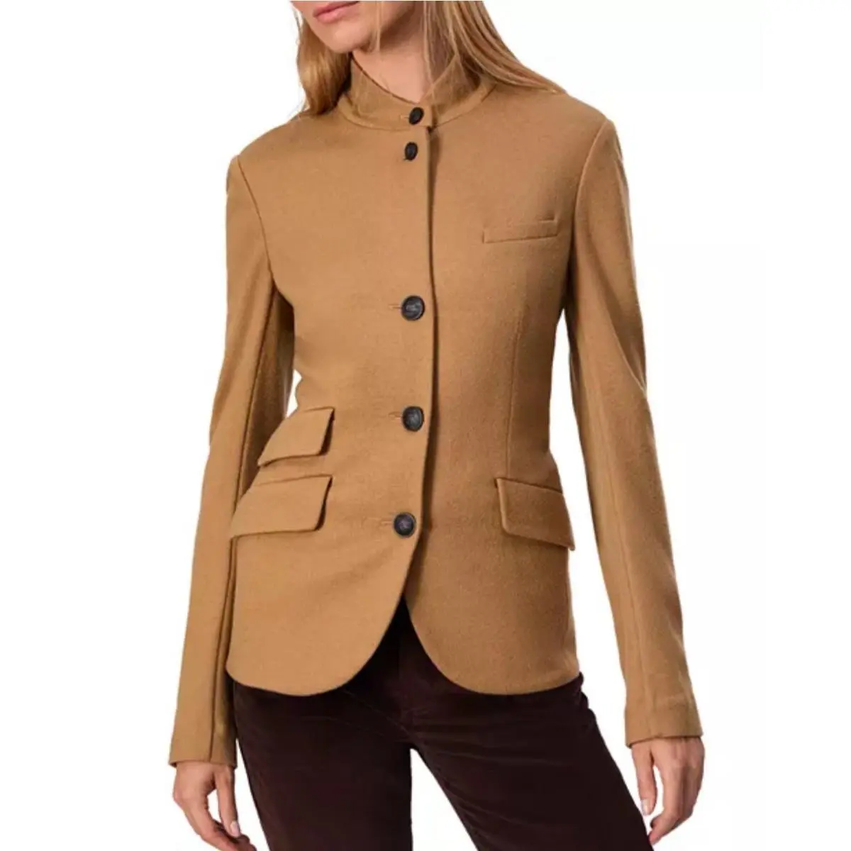 Rag Bone Slade Pointe Wool Blazer Camel Size 0 Jacket by Rag & Bone
