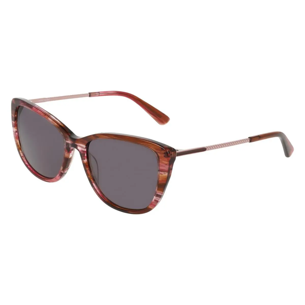 AK 7117 Merlot 513 Size 56 Sunglasses by Anne Klein