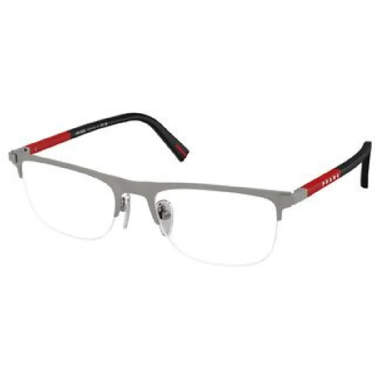 Linea Rossa PS 50 RV Matte Brushed Lead DHG1O1 Size 53 Eyeglasses by Prada