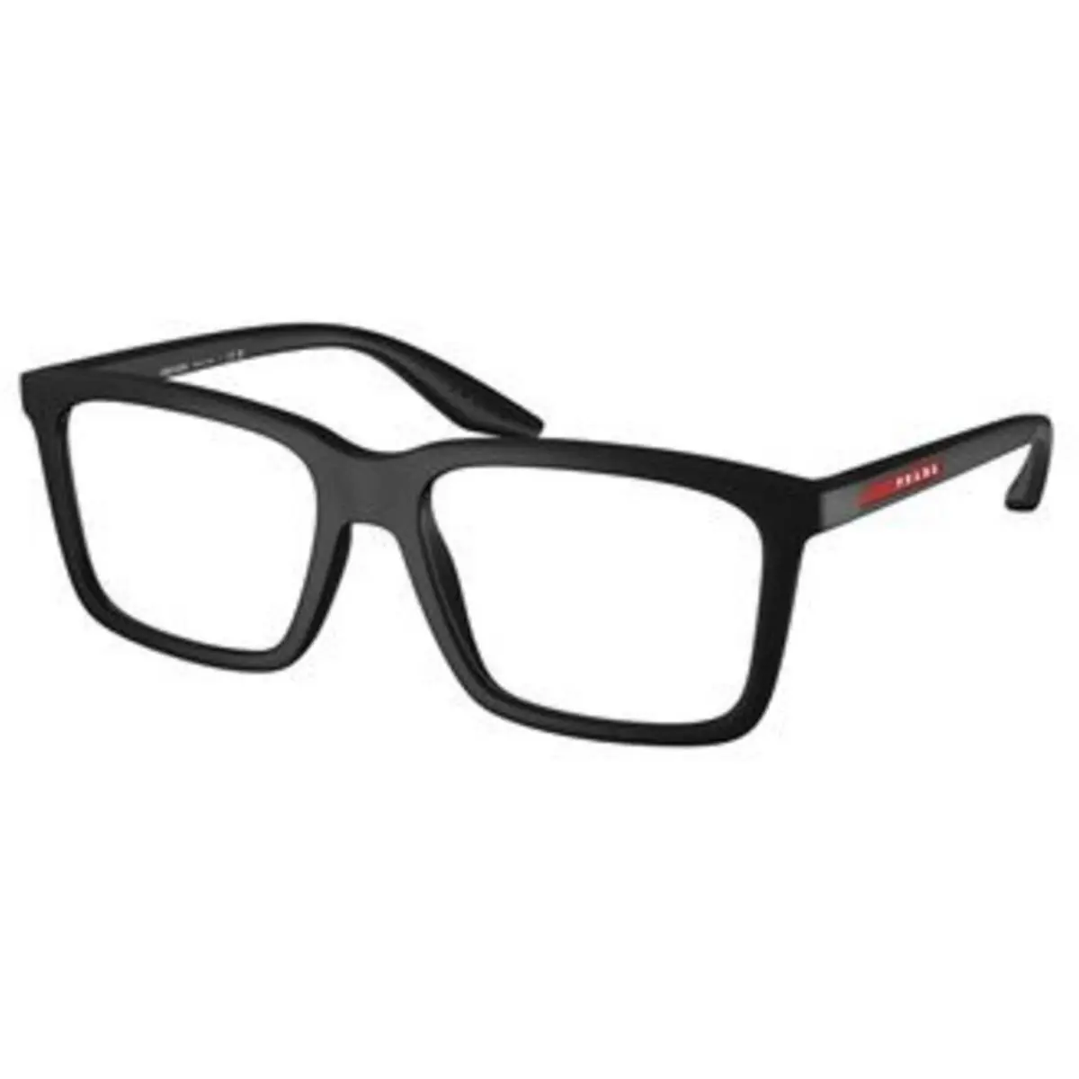 Linea Rossa PS 03 SV Rubbered Black / Demo Lens DG01O1 Size 53 Eyeglasses by Prada