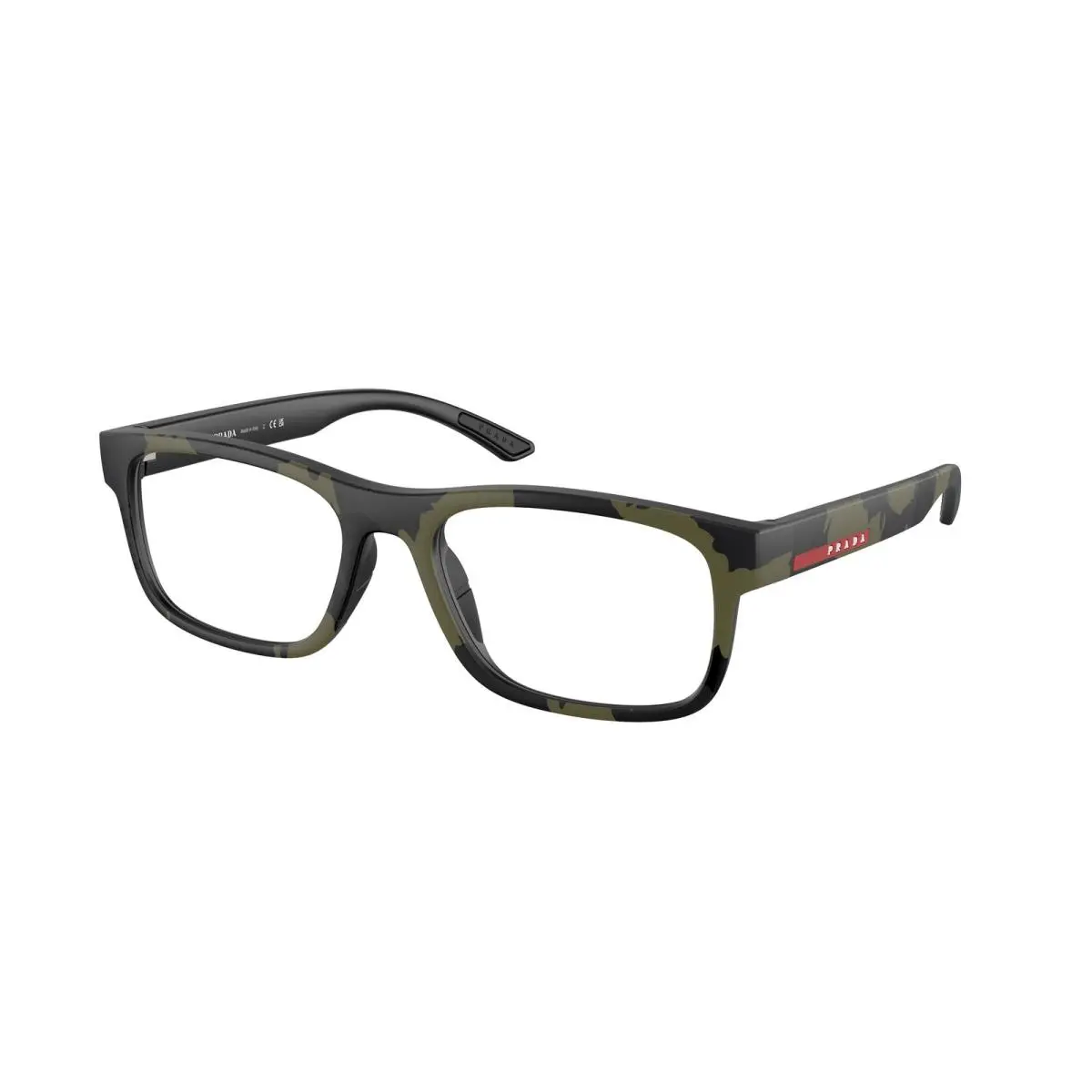 Linea Rossa PS 4 QV Mimetic Green Rubbered 14X1O1 Size 54 Eyeglasses by Prada