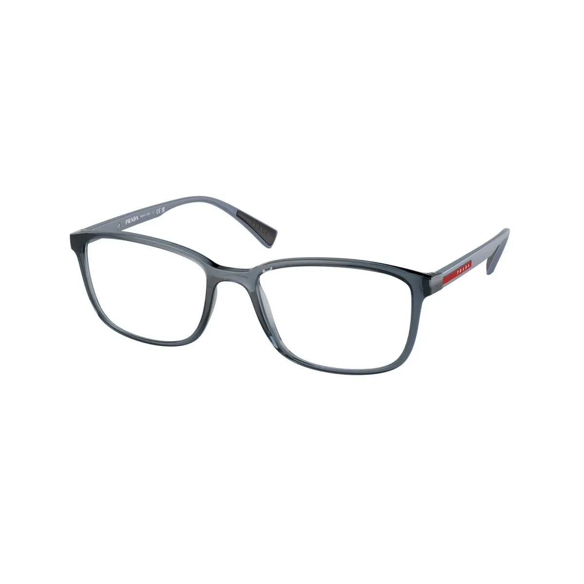 Linea Rossa PS 4 IV Lifestyle Transparent Azure CZH1O1 Size 55 Eyeglasses by Prada