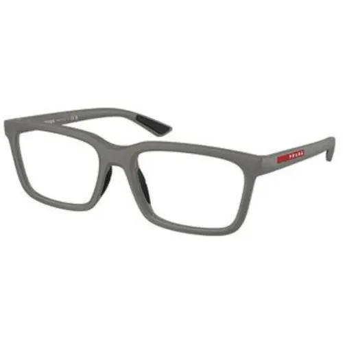 Linea Rossa PS 02 SV Metal Grey / Demo Lens 16X1O1 Size 54 Eyeglasses by Prada