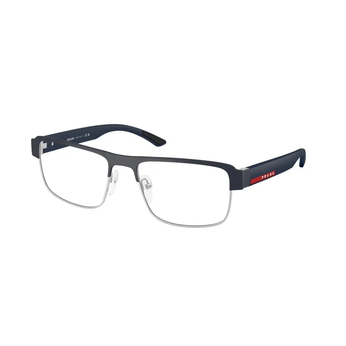 Linea Rossa PS 51 RV Blaltic Rubber/silver TFY1O1 Size 56 Eyeglasses by Prada
