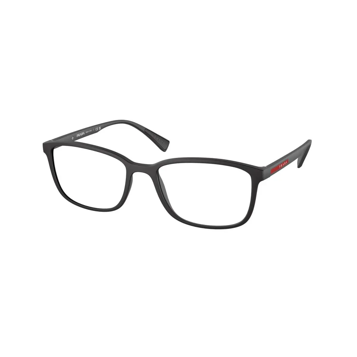 Linea Rossa PS 4 IV Lifestyle Black Rubber DG01O1 Size 55 Eyeglasses by Prada