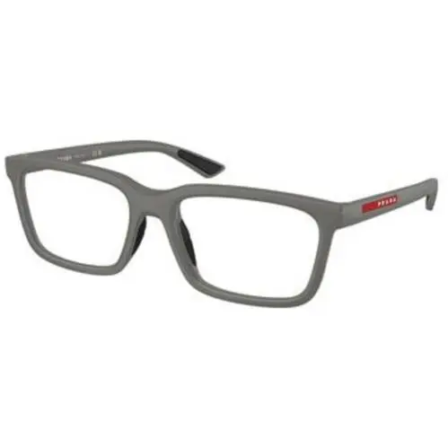 Linea Rossa PS 02 Svf Metal Grey / Demo Lens 16X1O1 Size 56 Eyeglasses by Prada