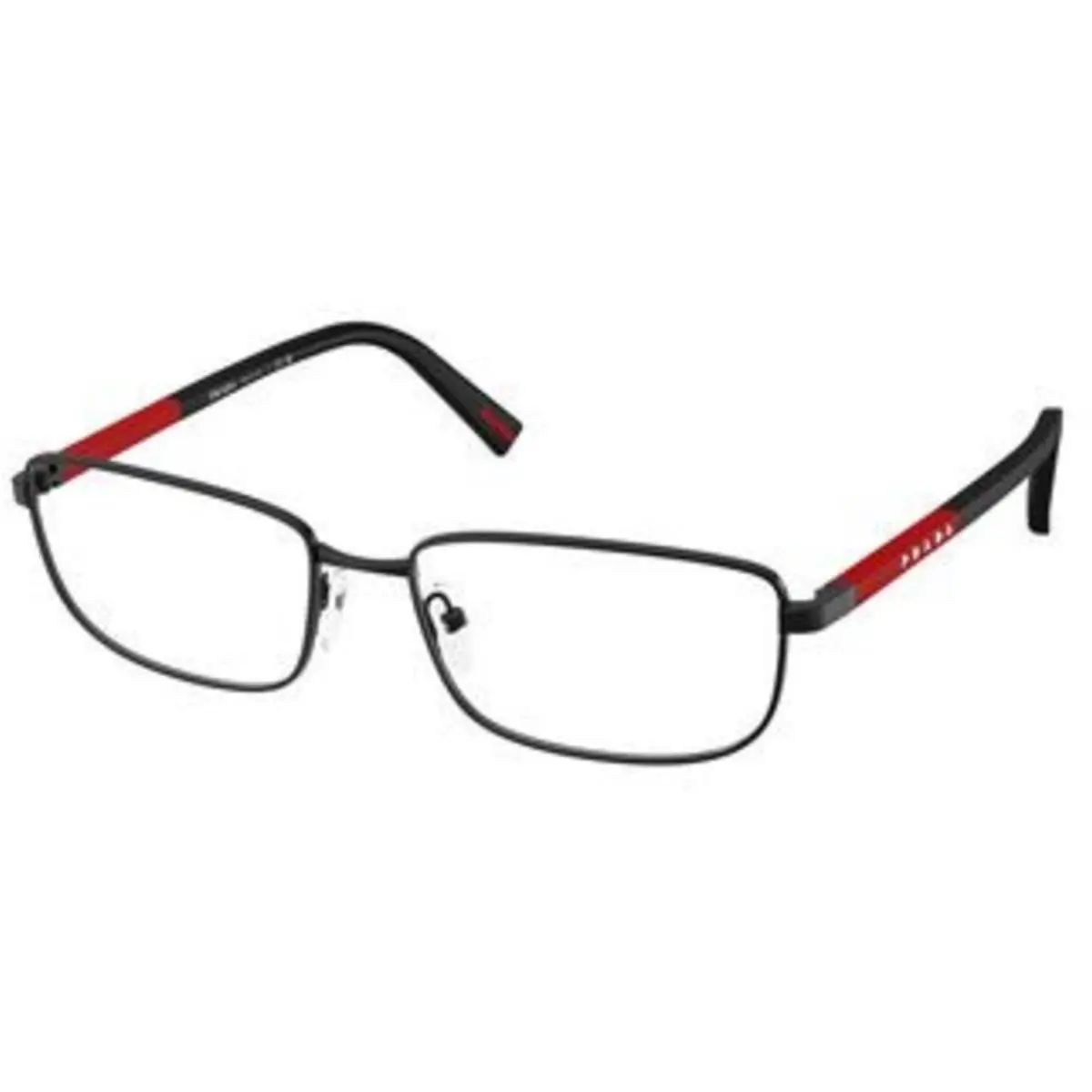 Linea Rossa PS 50 SV Matte Black Demo Lens 1BO1O1 Size 55 Eyeglasses by Prada