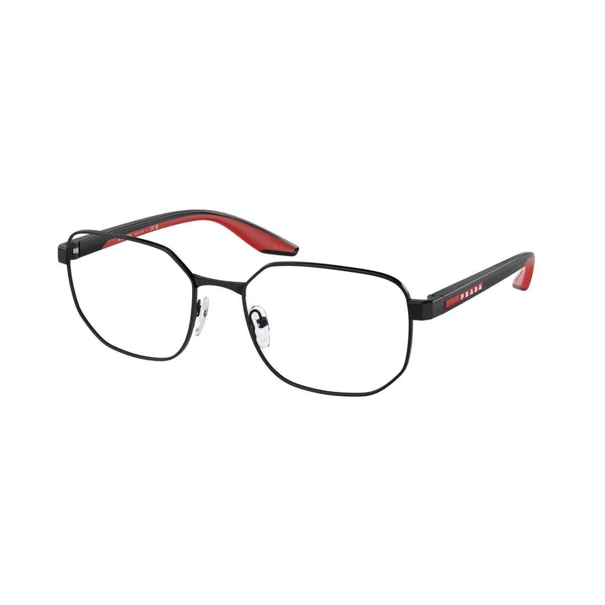 Linea Rossa PS 50 QV Black Demo Lens 1AB1O1 Size 55 Eyeglasses by Prada