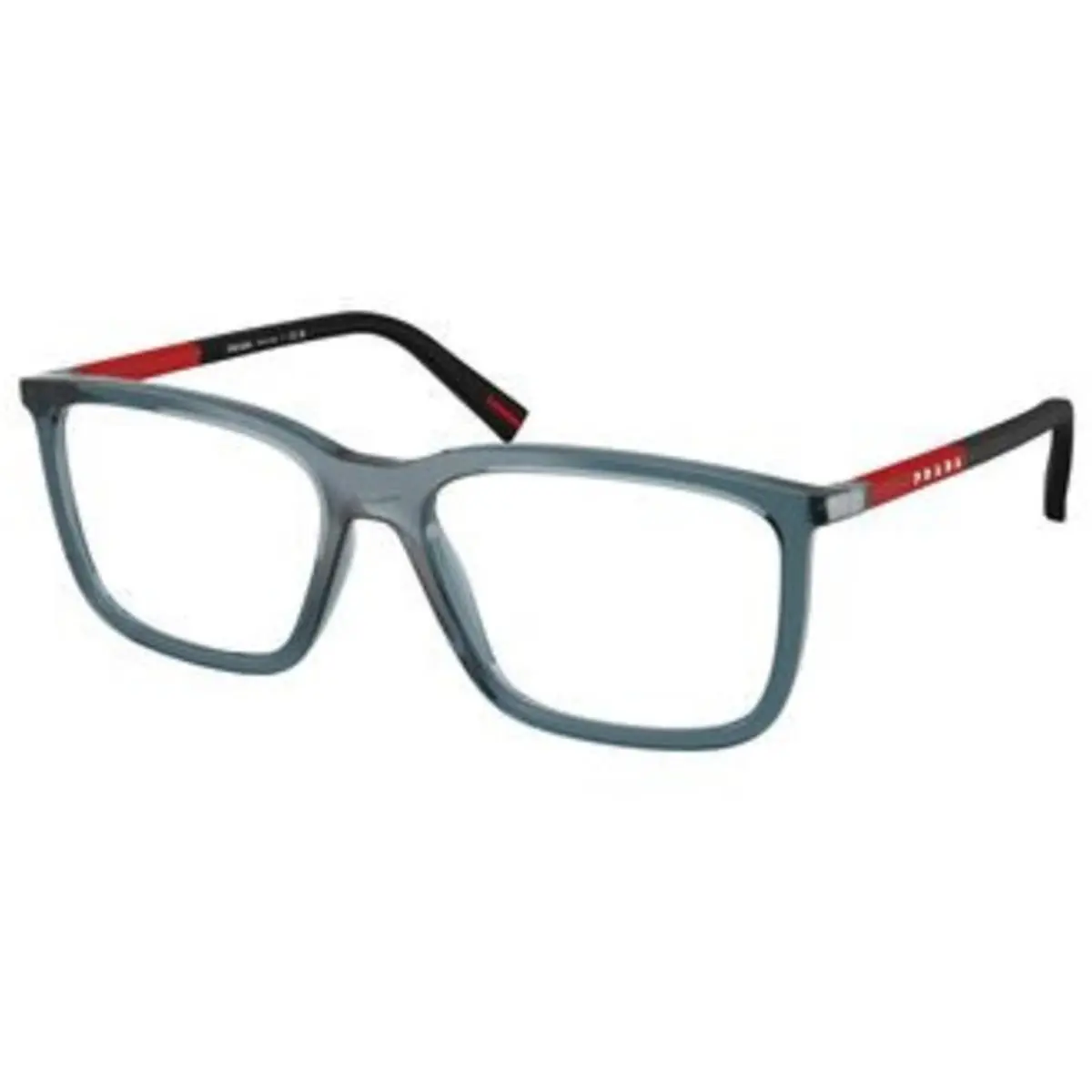Linea Rossa PS 01 SV Blue Transparent Demo Lens CZH1O1 Size 56 Eyeglasses by Prada