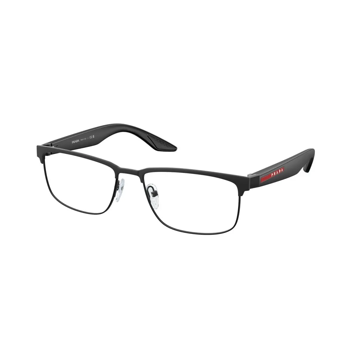 Linea Rossa PS 51 PV Black Rubber DG01O1 Size 56 Eyeglasses by Prada