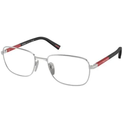 Linea Rossa PS 52 QV Silver 1BC1O1 Size 56 Eyeglasses by Prada