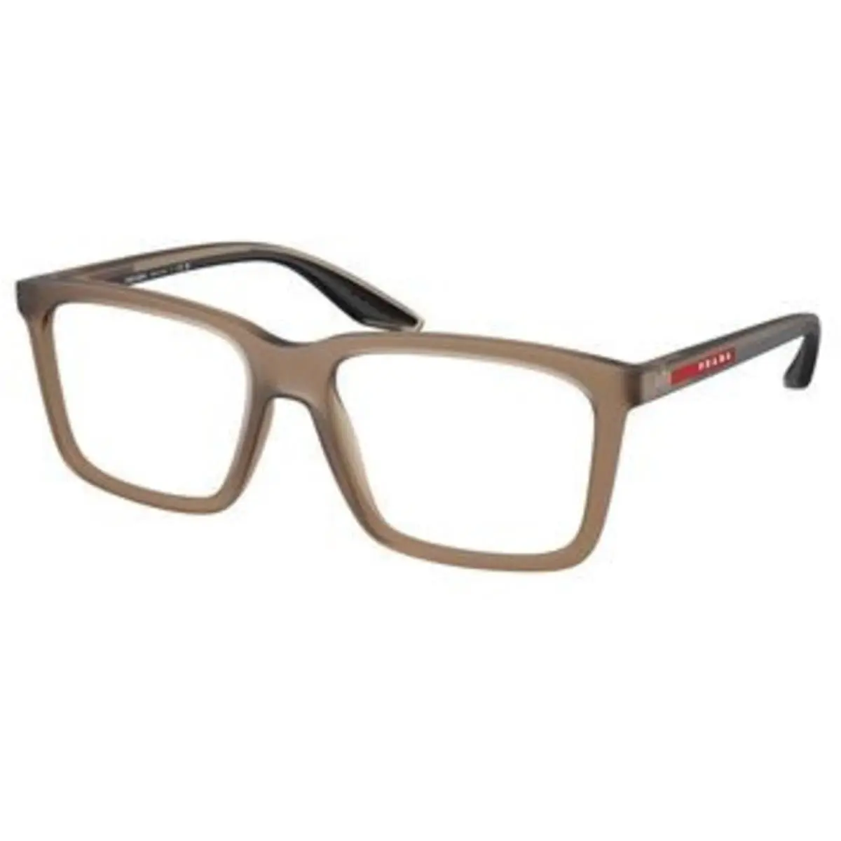 Linea Rossa PS 03 SV Brown Frosted / Demo Lens 29F1O1 Size 55 Eyeglasses by Prada