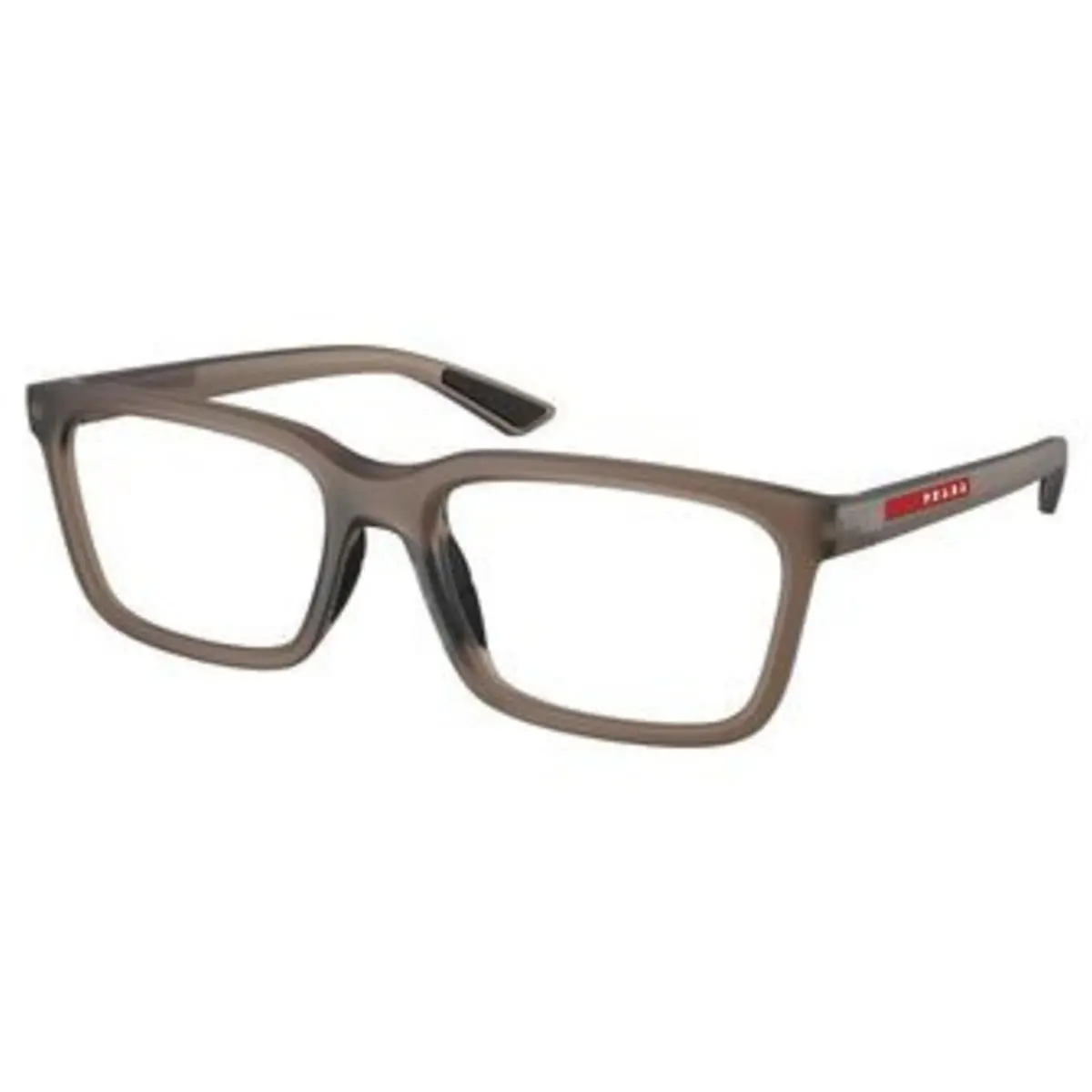 Linea Rossa PS 02 SV Brown Frosted / Demo Lens 29F1O1 Size 54 Eyeglasses by Prada