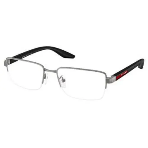 Linea Rossa PS 51 SV Gunmetal Demo Lens 7CQ1O1 Size 56 Eyeglasses by Prada