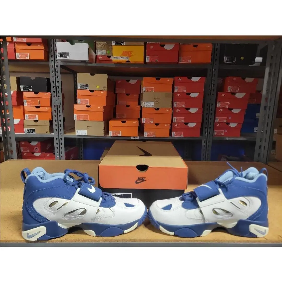 Nike shoes - Nike Air Diamond Turf II (GS) - Sail Mystic Navy Blue Grey 7