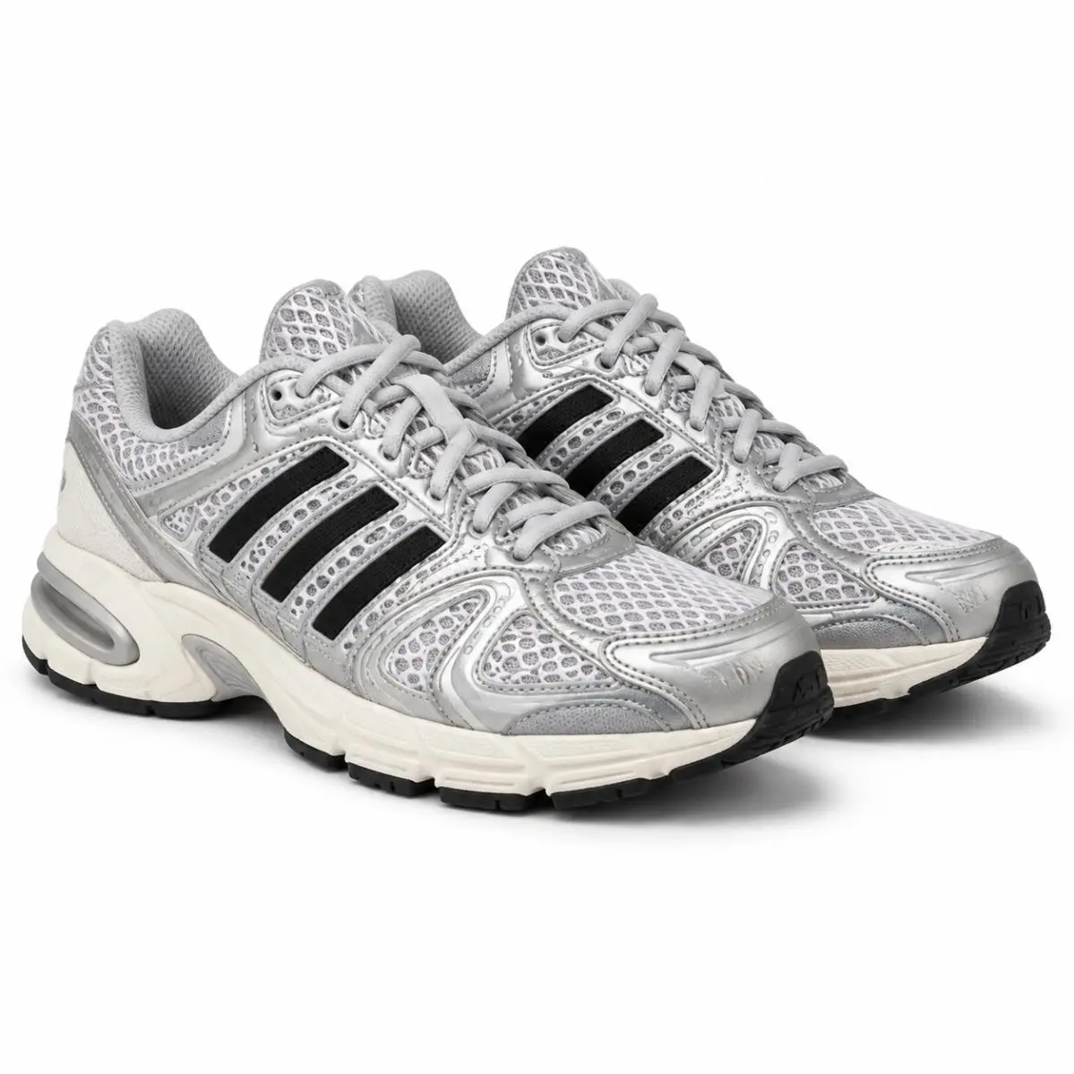 Adidas Adistar Control 5 J Kids Shoes Silver Black US 4 KI8732