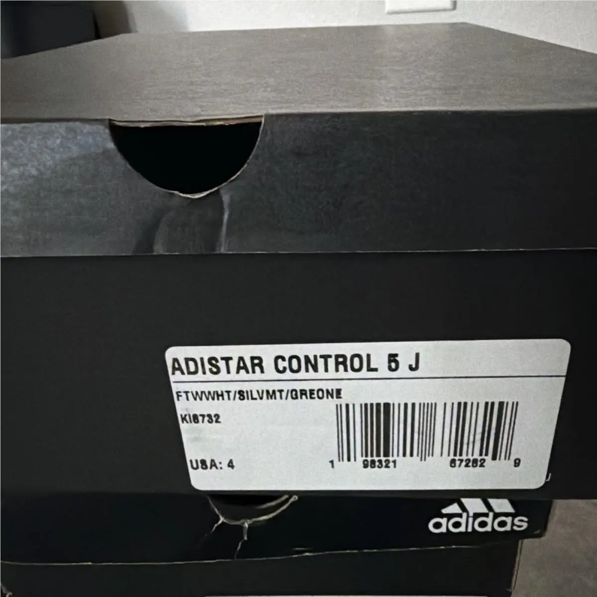 Adidas shoes - adidas Adistar Control 5 J - KI8732 - Silver, Black (UPC: 198321672829) 13