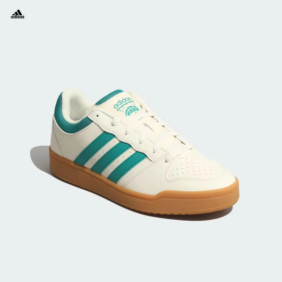 Adidas Hoops Classic Low Top Sneakers White/green Gum KJ1537 Men`s Size 10