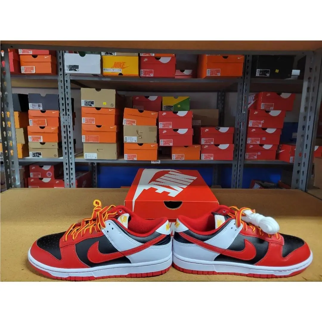 Nike shoes - Nike Dunk Low Retro - Dunk Low Retro - IV2706-010 - Black University Red White 6