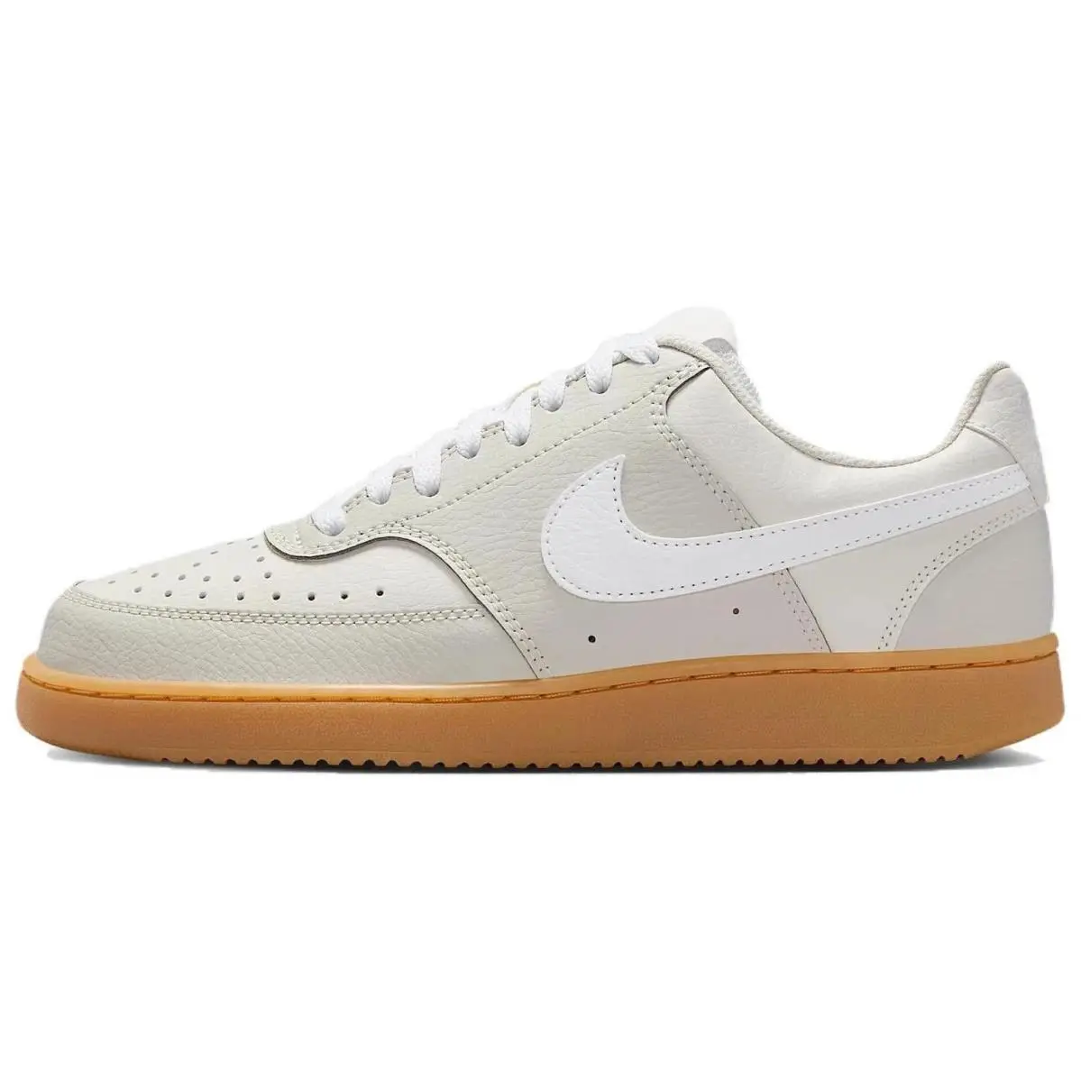 Womens Nike Court Vision Low `light Bone Gum`- Size 9.5