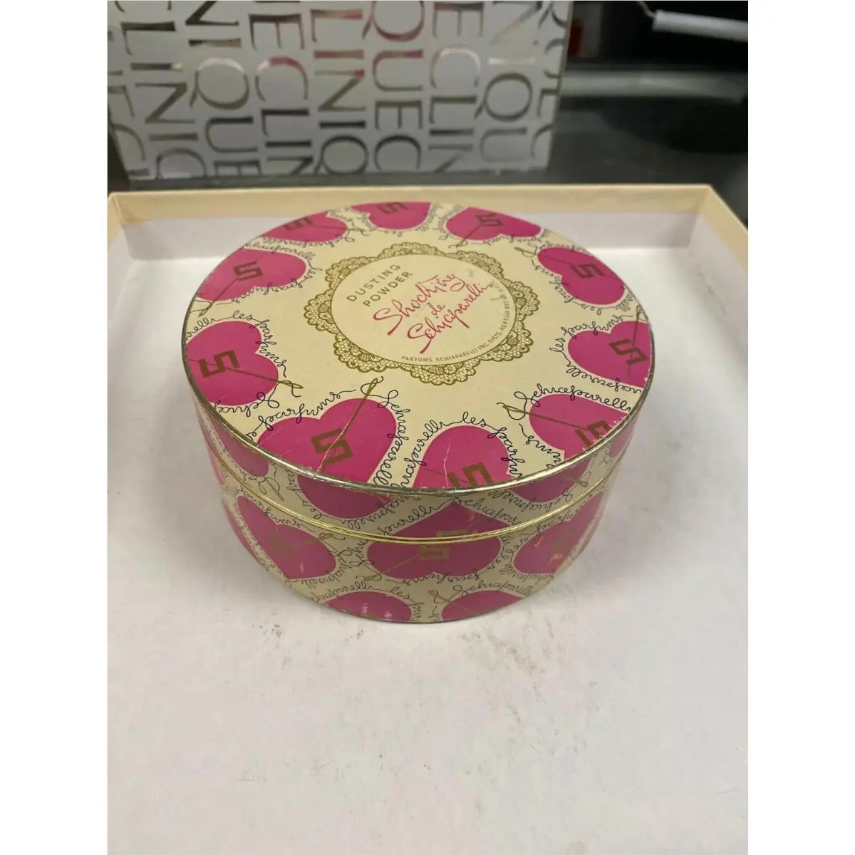 Schiaparelli Shocking 226g/8oz Dusting Powder Vintage Perfumed Body Powder by Creed