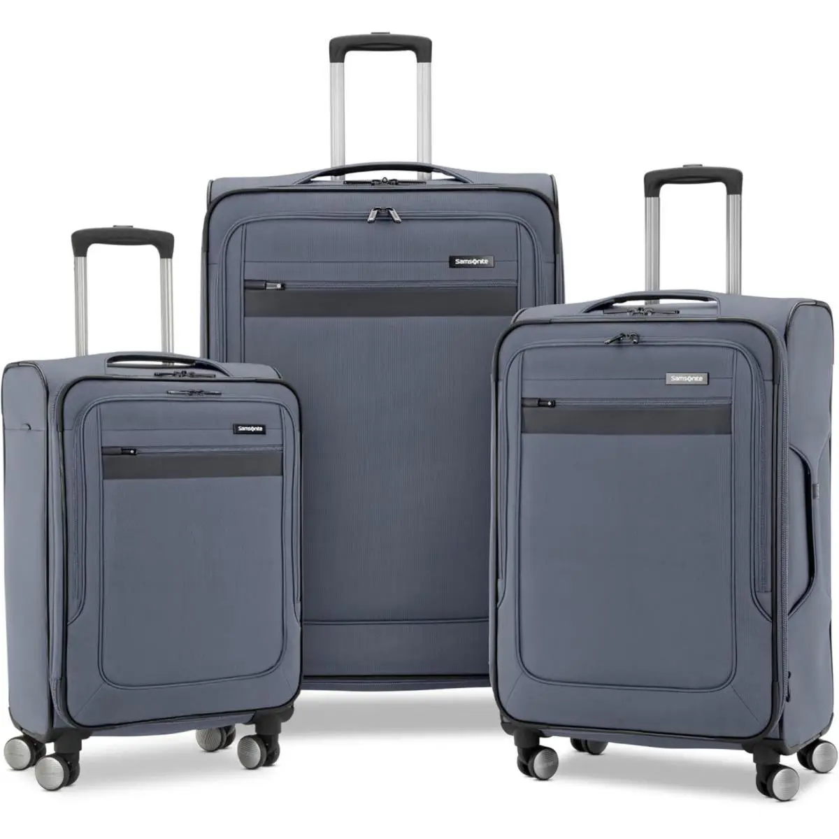 Samsonite Ascella 3.0 Softside Expandable Spinner Luggage Set 20/25/28 Black