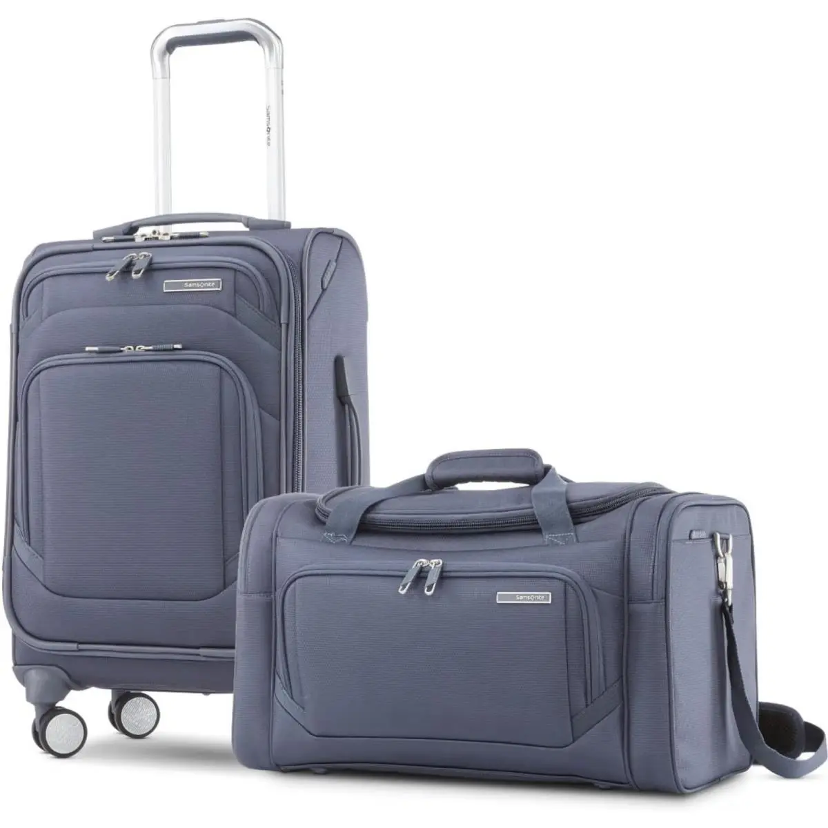 Samsonite Ascentra Softside Luggage 2-Piece Set Duffel/19 Inch Carry-on Slate