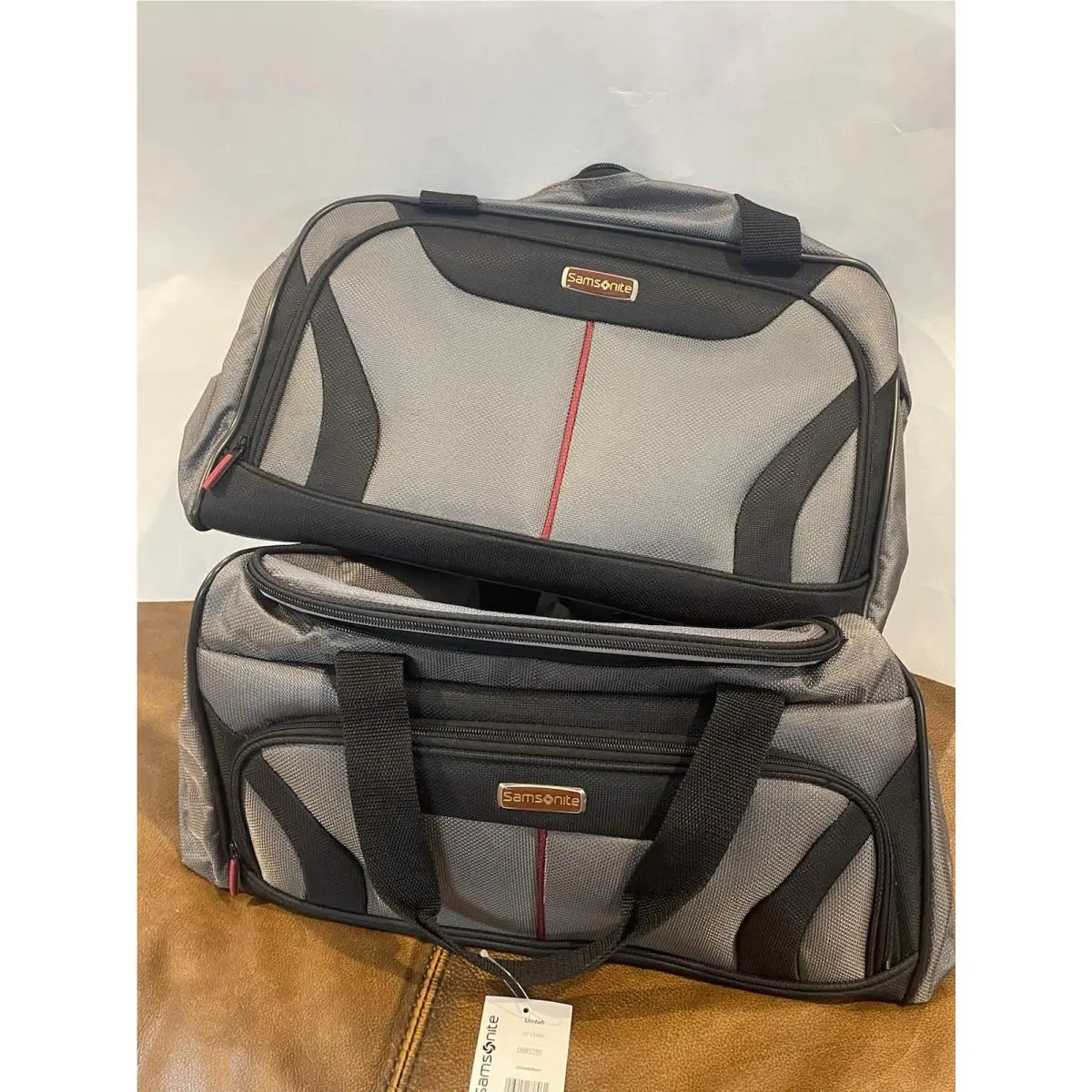 Set of  Uintah Luggage 19” Duffel Boarding Bags Gray Black by Samsonite
