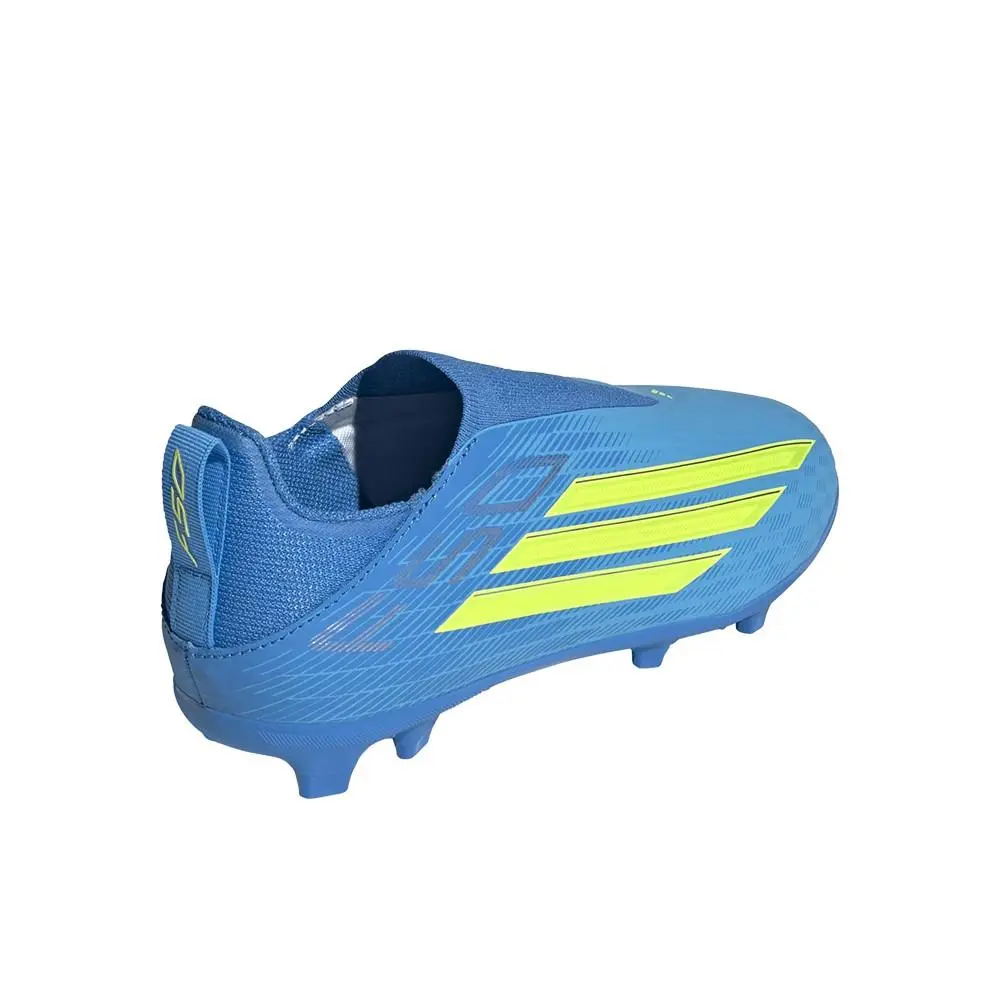 Adidas shoes - adidas F50 League Laceless Firm Ground  Multi Ground Soccer Cleat - SB1158-JR9008 - Blue (UPC: 198321749583) 4