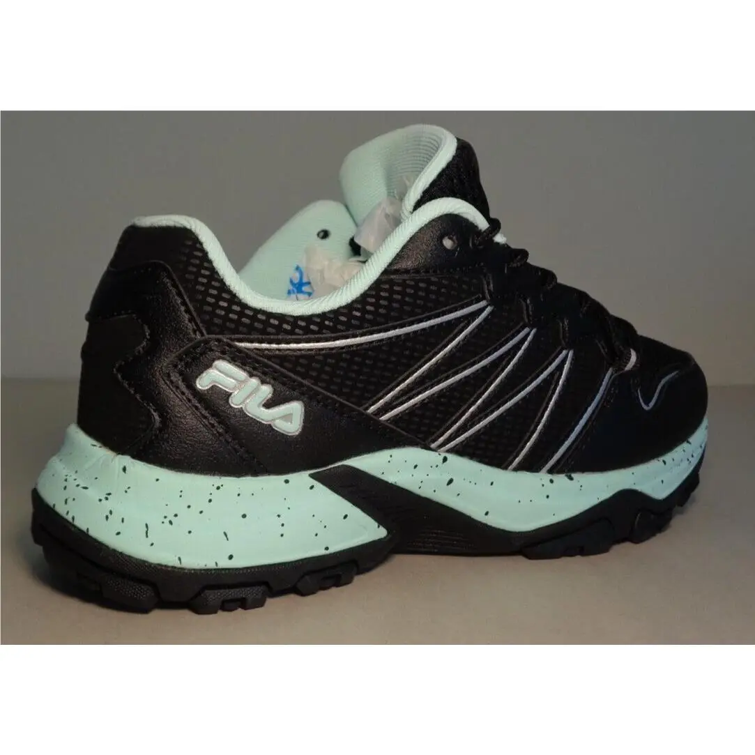 Fila shoes - Black/Black/Fila Aqua (UPC: 196447239261) 12