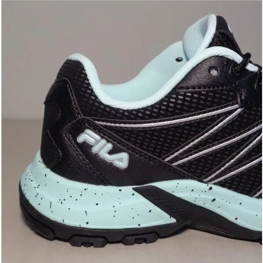 Fila shoes - Black/Black/Fila Aqua (UPC: 196447239261) 1