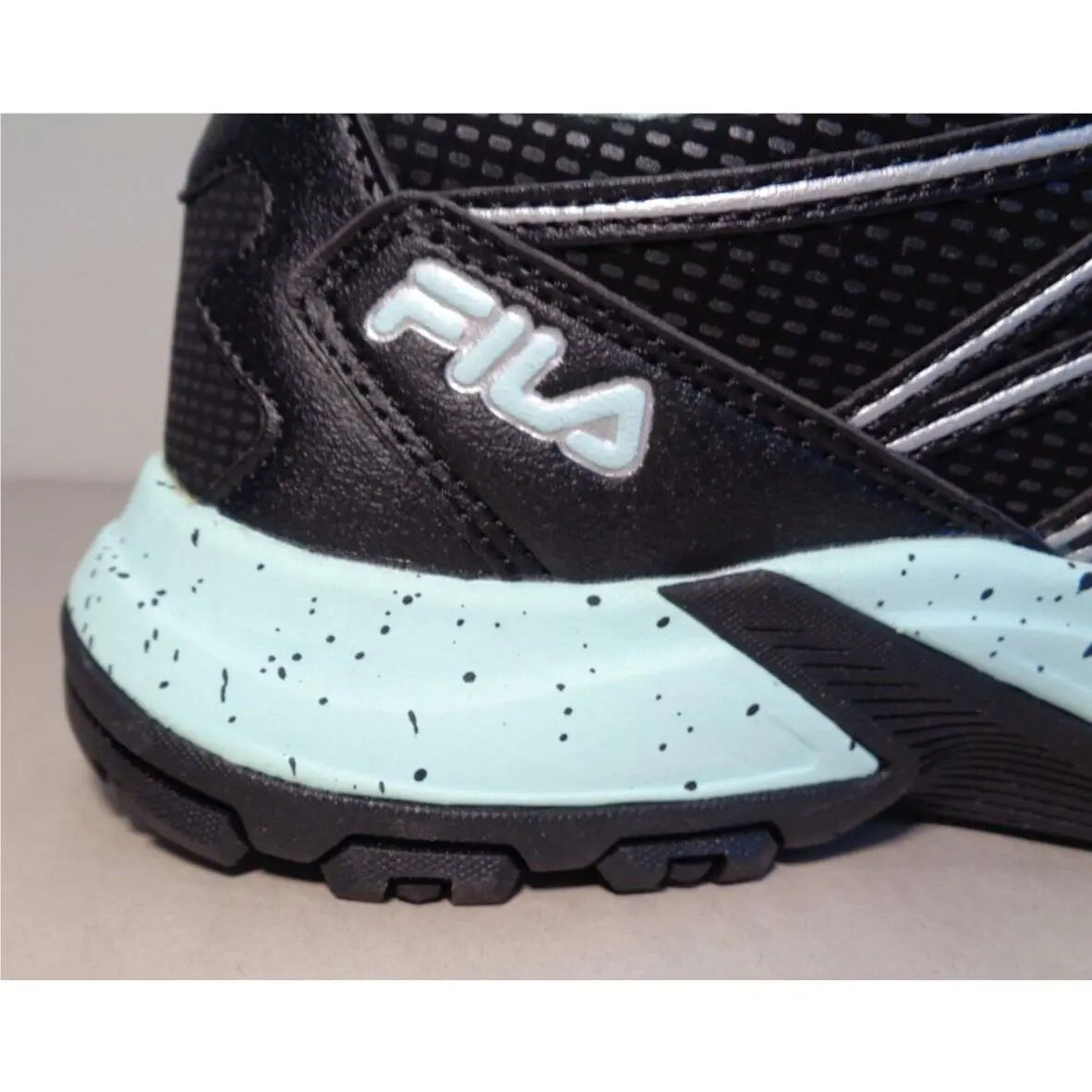 Fila shoes - Black/Black/Fila Aqua (UPC: 196447239278) 2