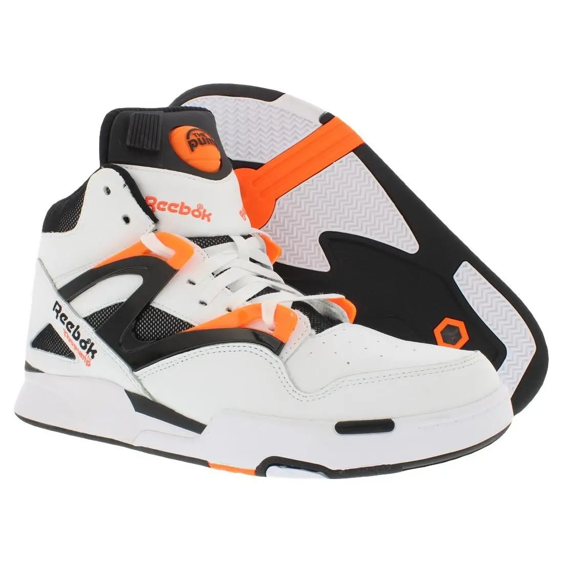 Reebok shoes - Black/White/Orange, Main: White 3