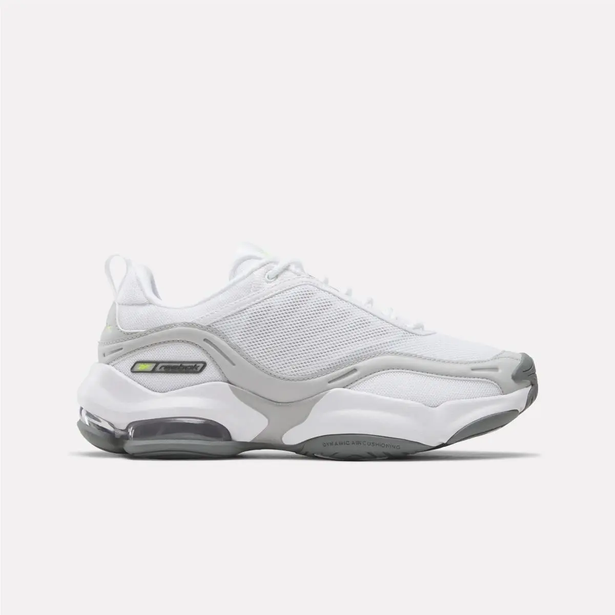 Reebok shoes - White/New Grey 1/Digital Lime 10