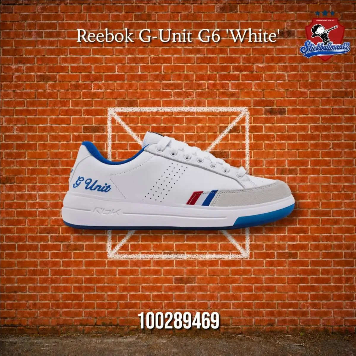 Reebok G-unit G6 White Blue Red 100289469