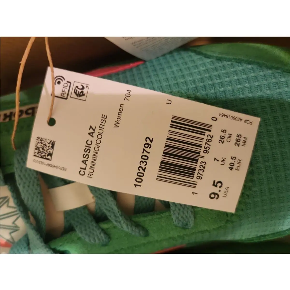 Reebok shoes - Reebok Classic - Classic - 100230792 - Green (UPC: 197323957620) 0