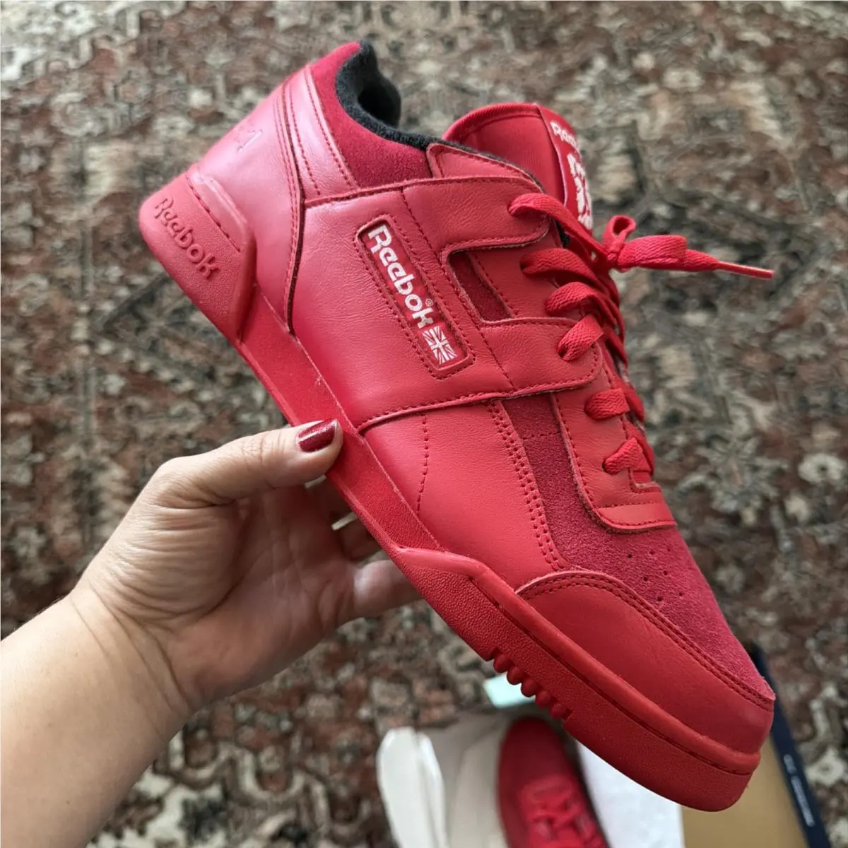 Reebok shoes - Reebok Classic - Classic - Red, Manufacturer: Glen Green/Footwear White/Vector Red 1