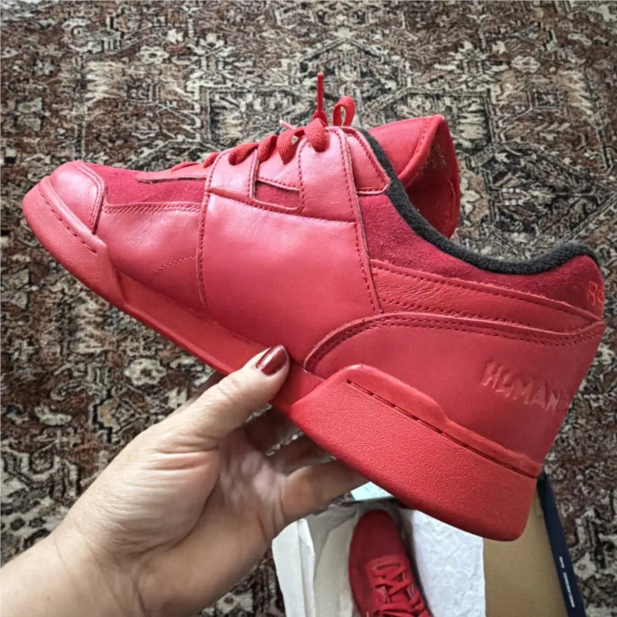 Reebok shoes - Reebok Classic - Classic - Red, Manufacturer: Glen Green/Footwear White/Vector Red 5