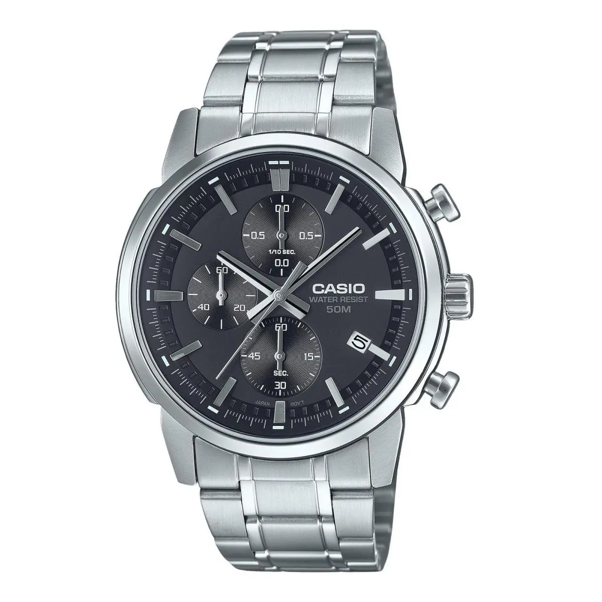 Casio Standard Chronograph Black Dial Quartz Men`s Watch MTP-E510D-1A1V