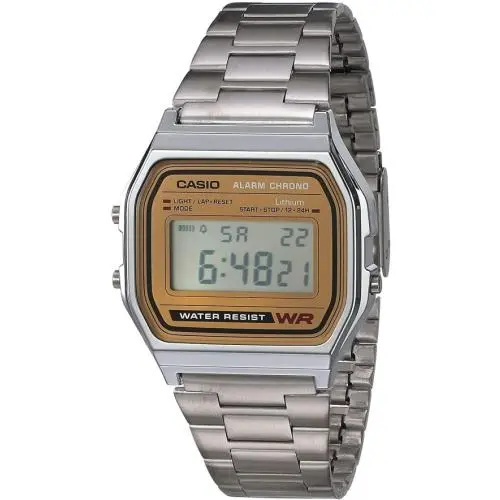Casio Vintage A158WEA-9CF Casual Classic Digital Gold Bracelet Watch