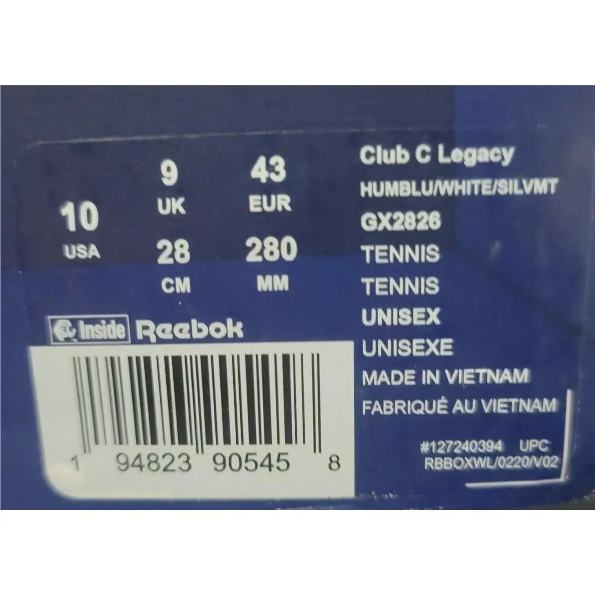 Reebok shoes - Ranger - Ranger - Humble Blue/White/Silver Metallic (UPC: 194823905458) 7