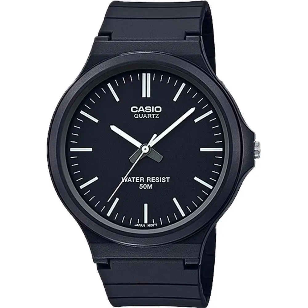 Casio Men`s Casual Analog Watch with Black Dial - MW-240-1EV