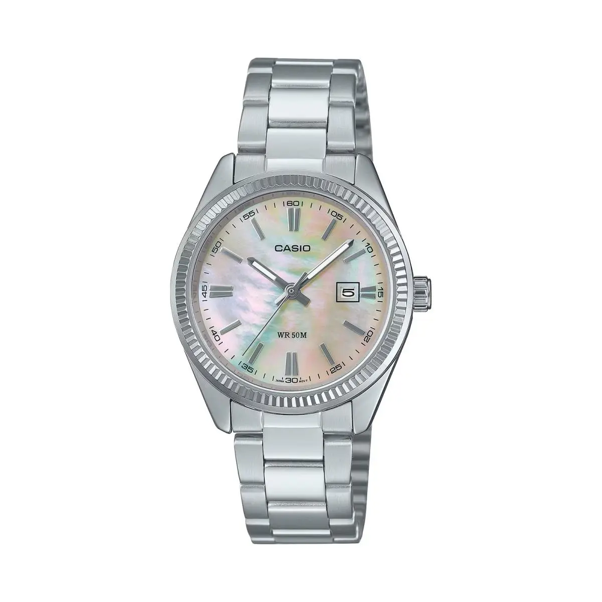 Women’s Pink Mother of Pearl Stainless Steel Watch - LTP-1302DS-4AVDF by Casio